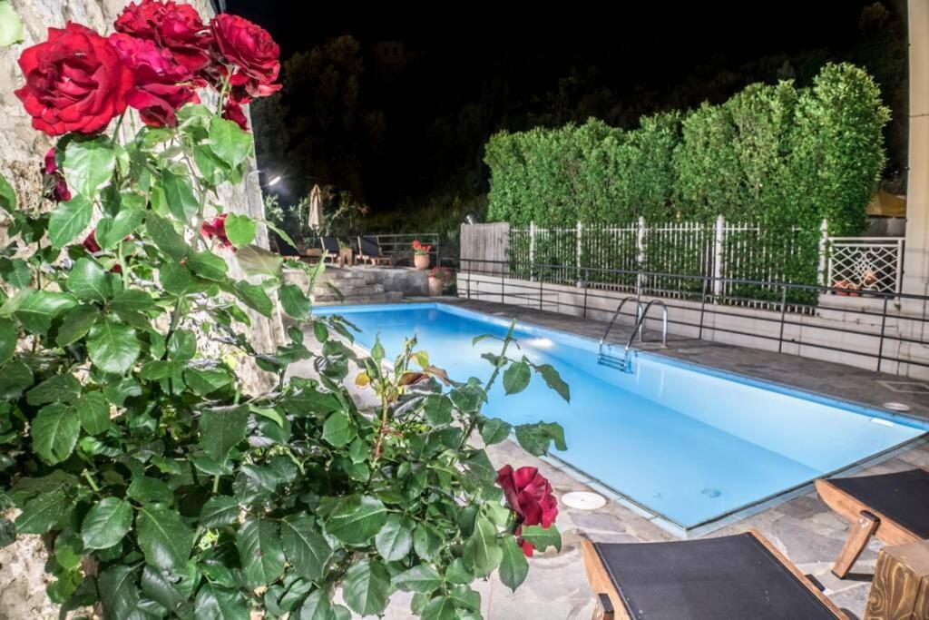Villa Ventus, 40Sqm Private Pool & Hot Tub! Roussospítion エクステリア 写真