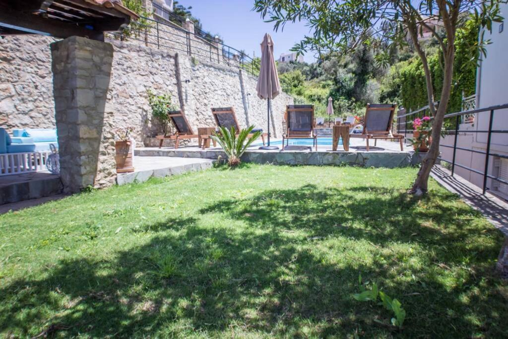 Villa Ventus, 40Sqm Private Pool & Hot Tub! Roussospítion エクステリア 写真